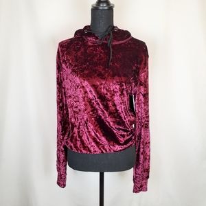 Emma & Sam crushed velvet hoodie